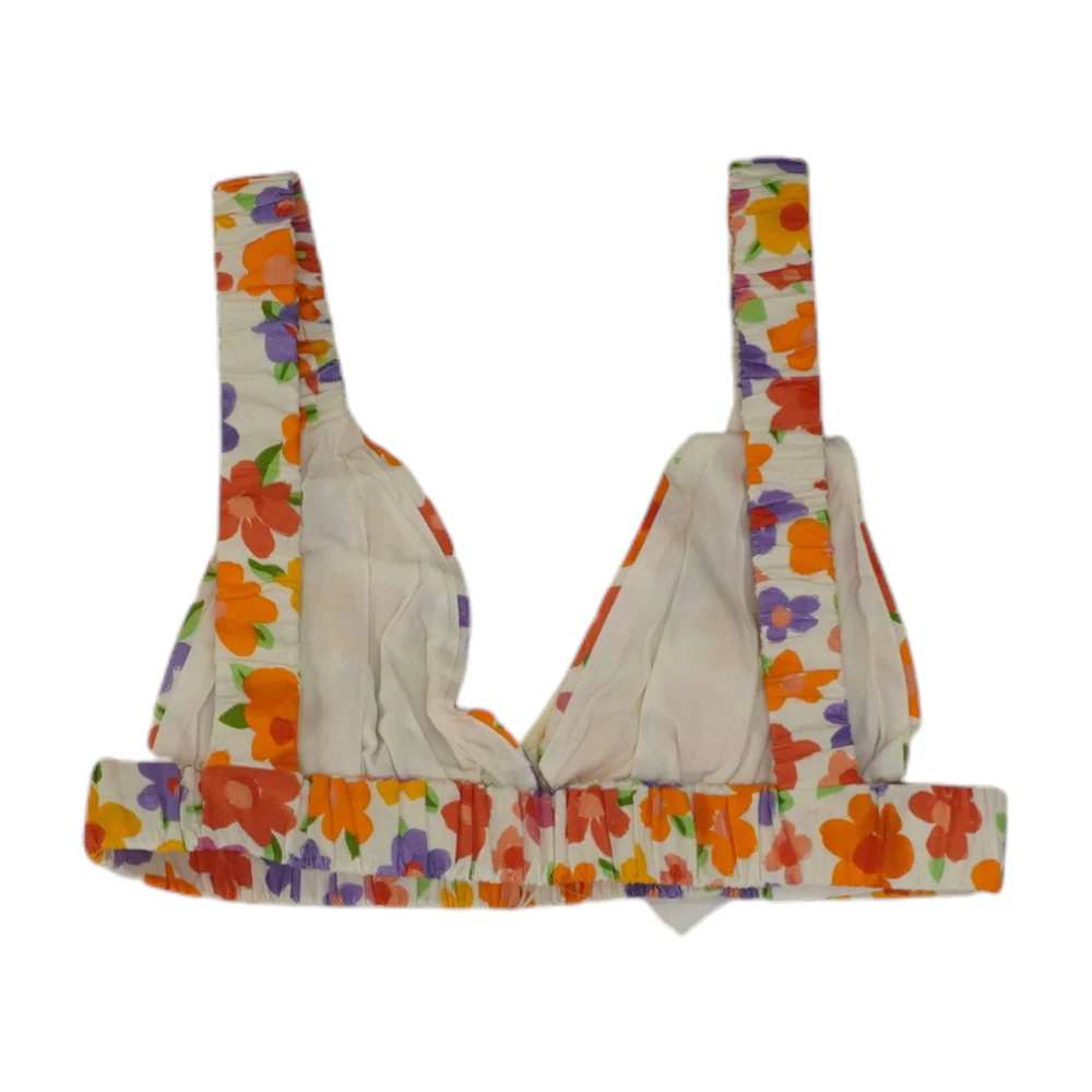 Multi Floral Cropped Blouse - Image 2