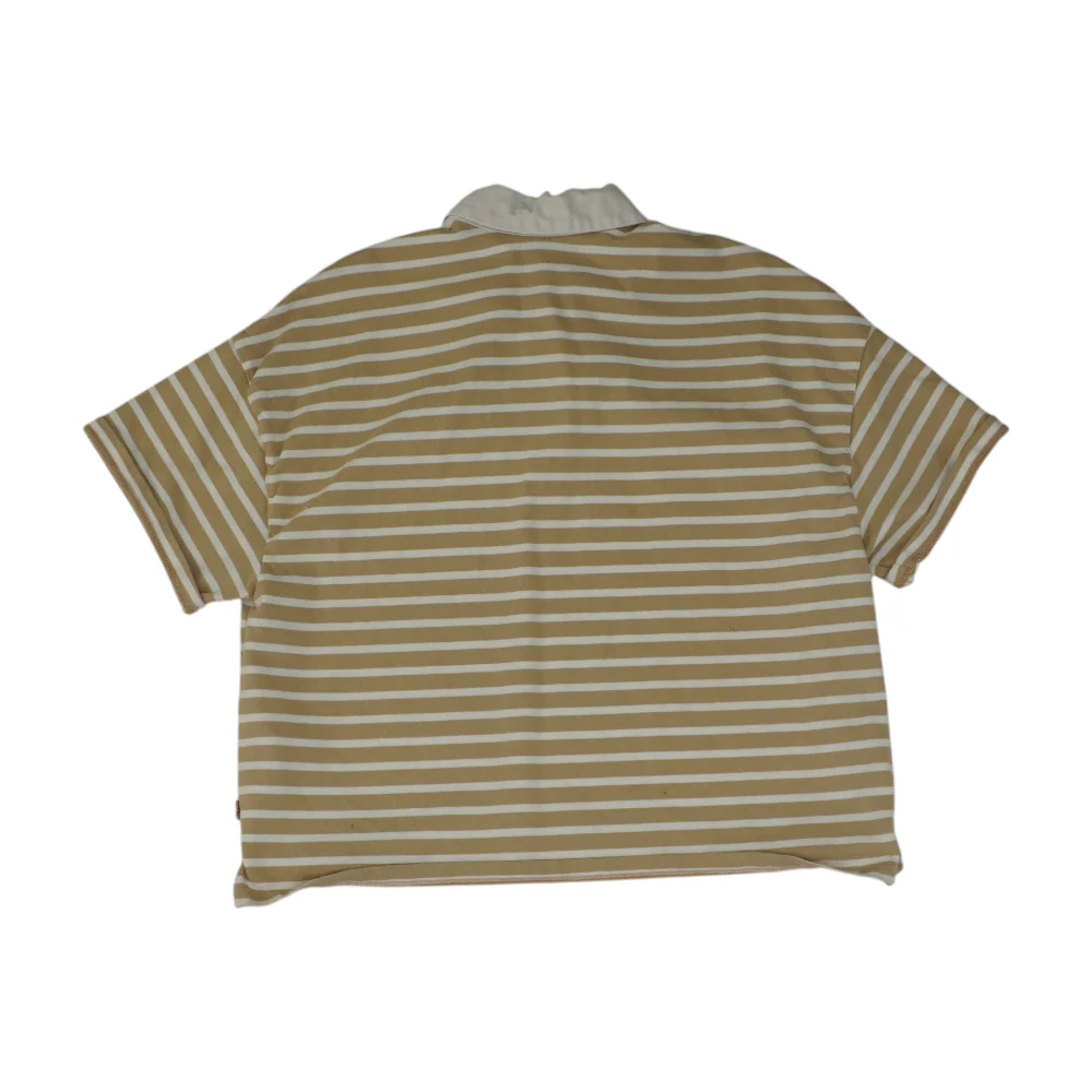 Tan Striped Blouse - Image 2