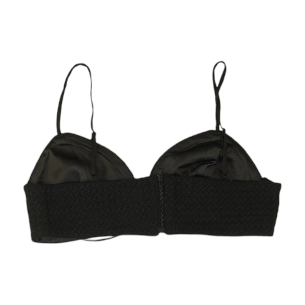 Black Cropped Blouse - Image 2
