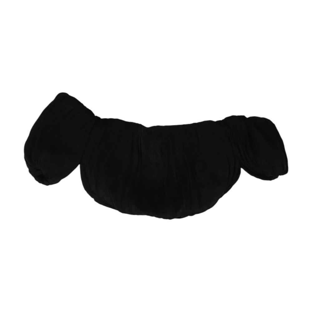 Black Cropped Blouse - Image 2
