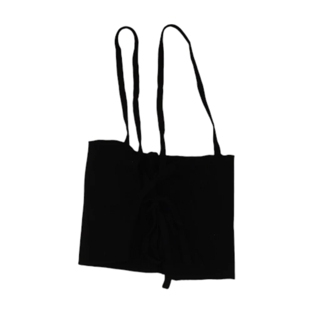 Black Cropped Blouse - Image 2