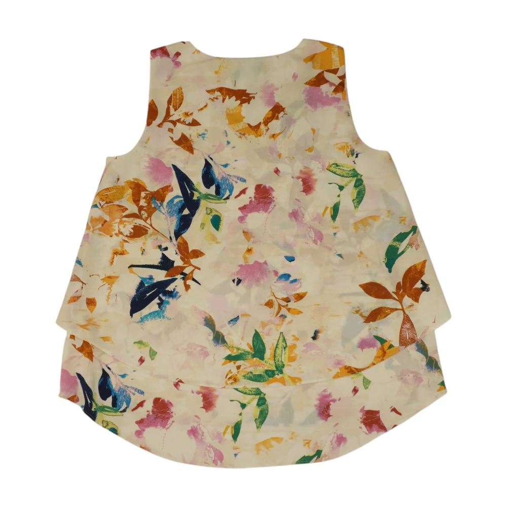 Beige Floral Blouse - Image 2