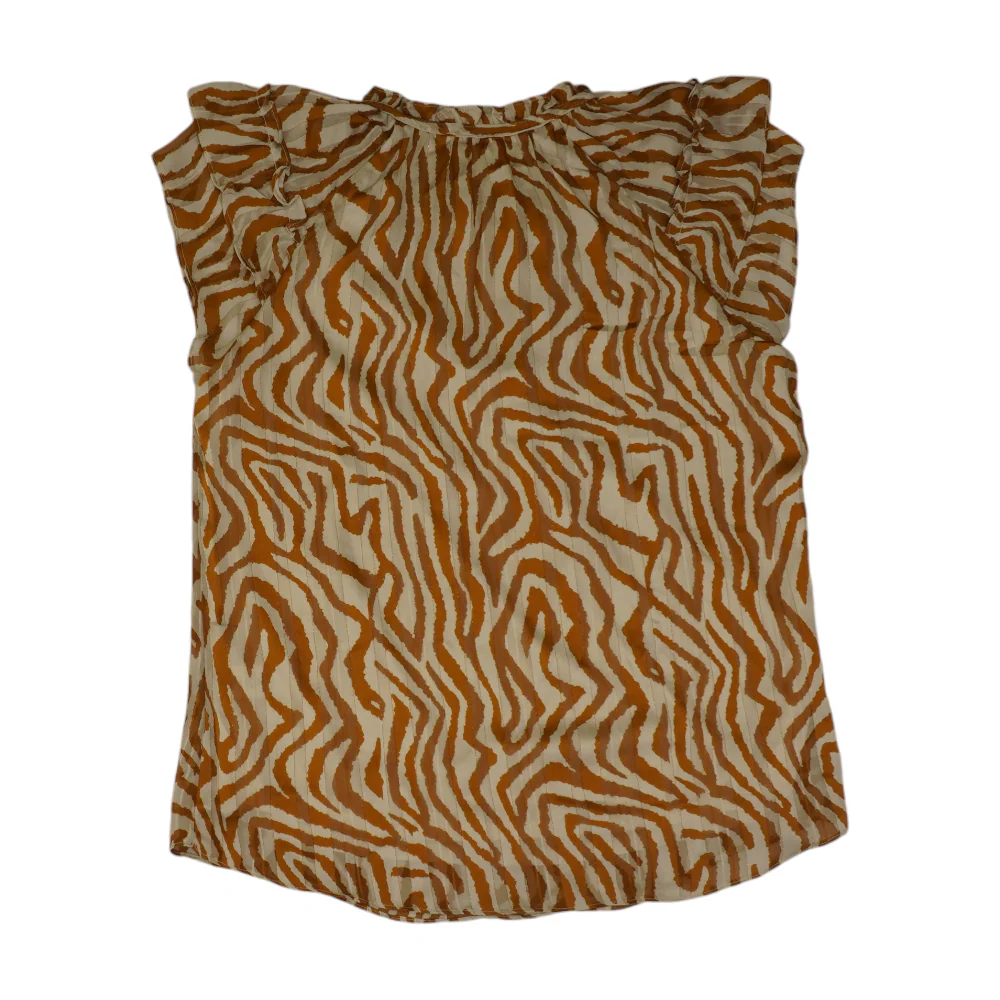 Beige Graphic Blouse - Image 2