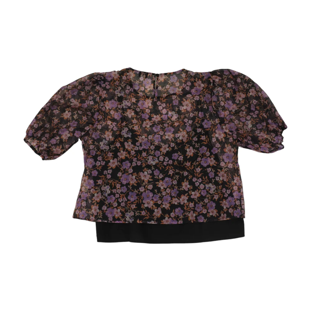 Black Floral Blouse - Image 2