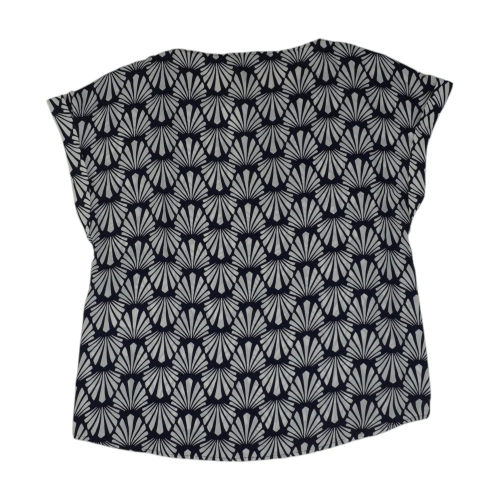 Navy Graphic Blouse - Image 2