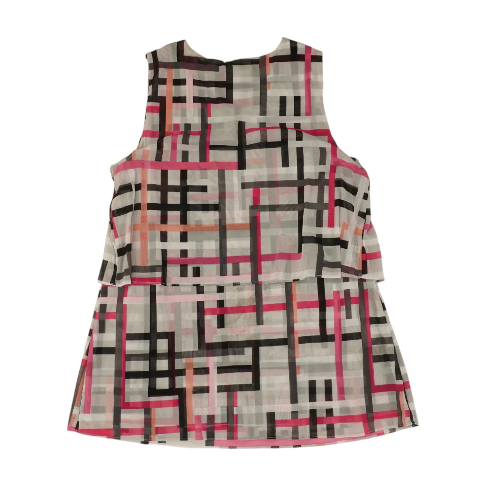 Gray Abstract Blouse - Image 2
