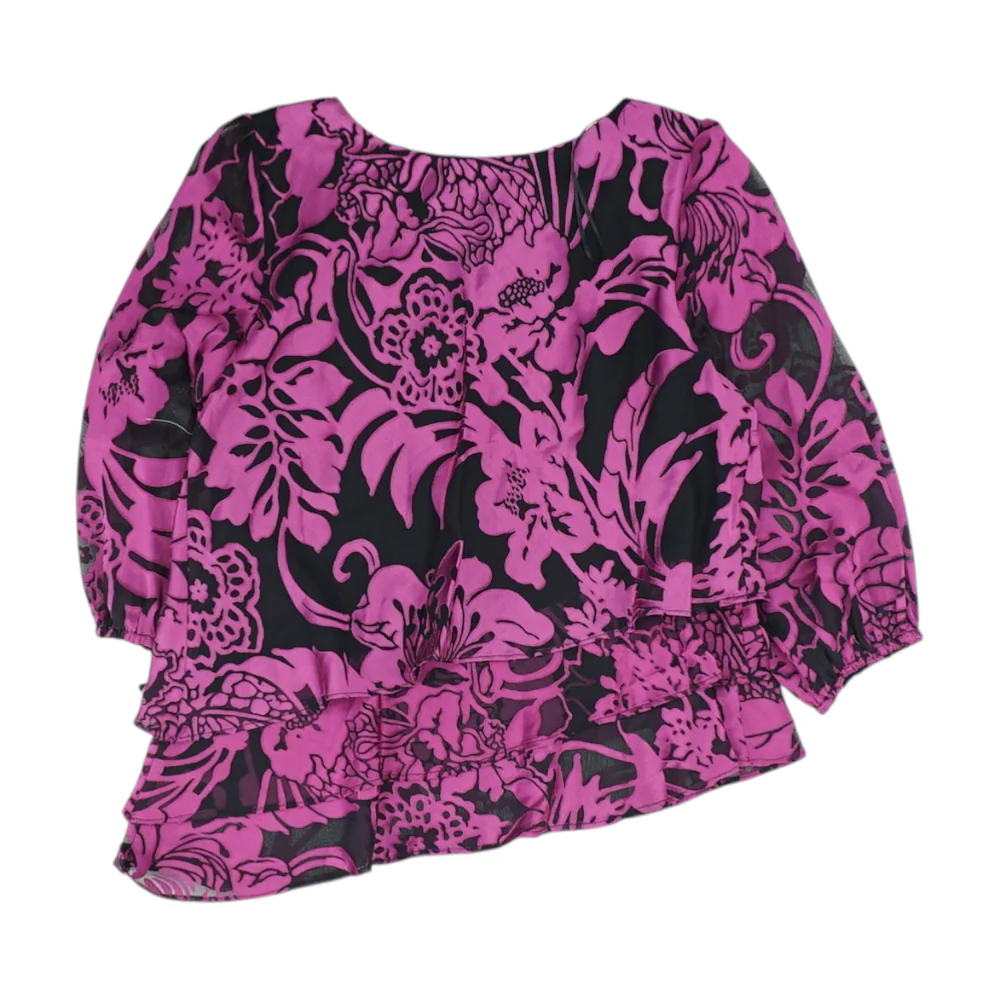 Black Floral Blouse - Image 2