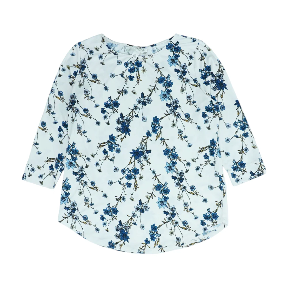Beige Floral Blouse