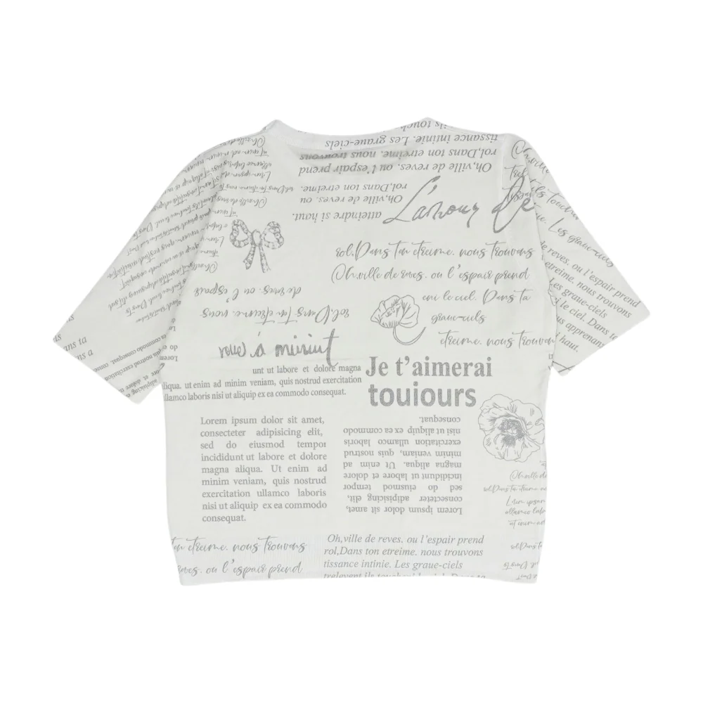 Beige Graphic Blouse - Image 2