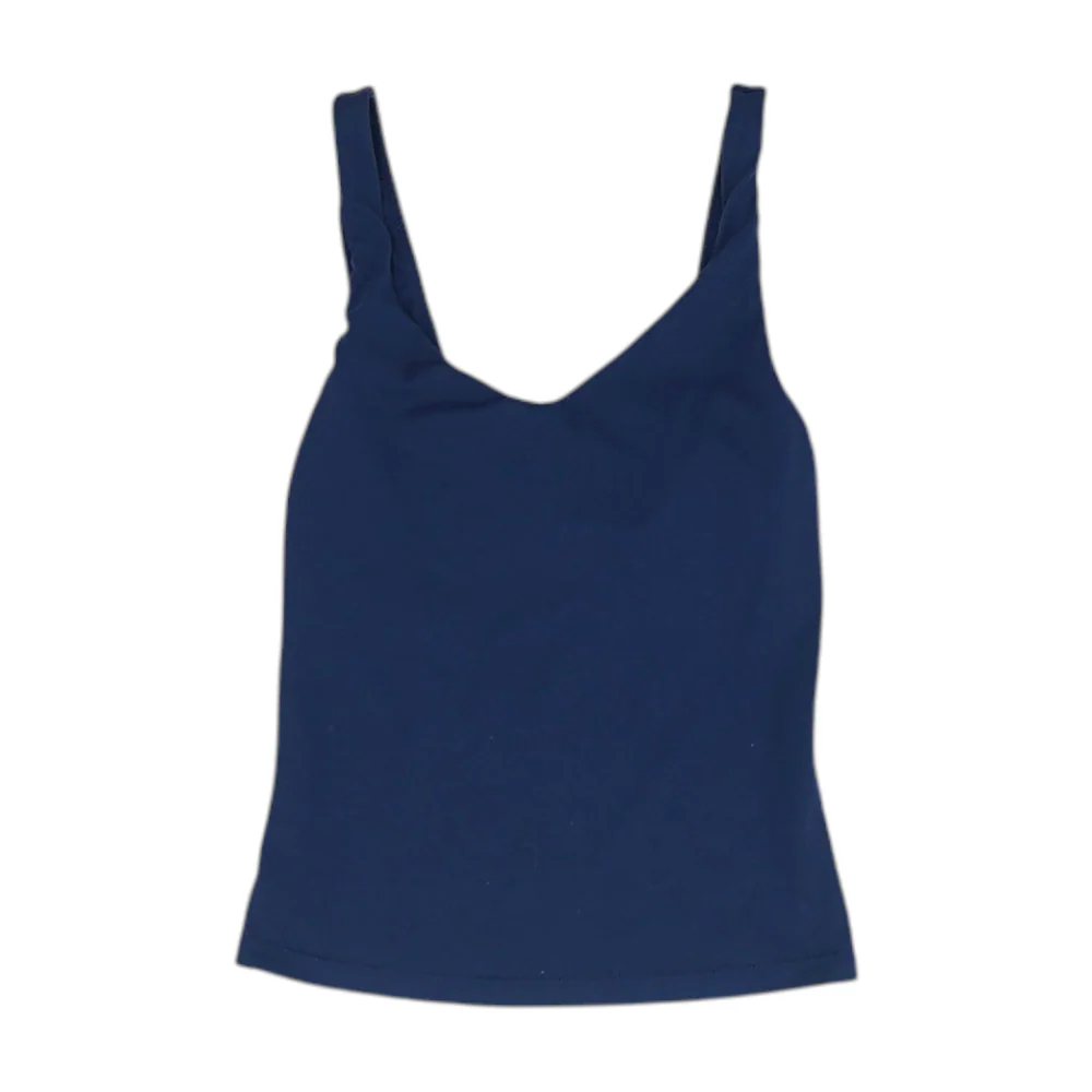 Navy Cropped Blouse