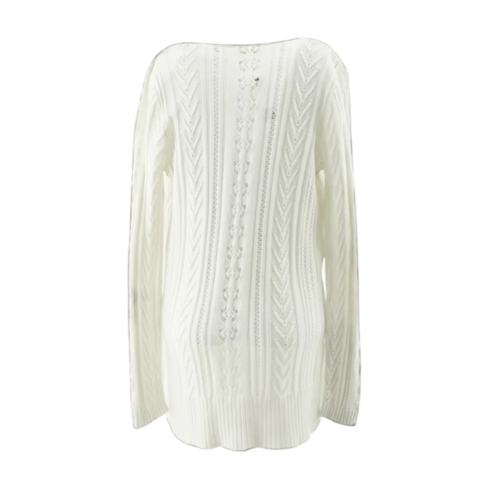 White Cardigan Sweater - Image 2