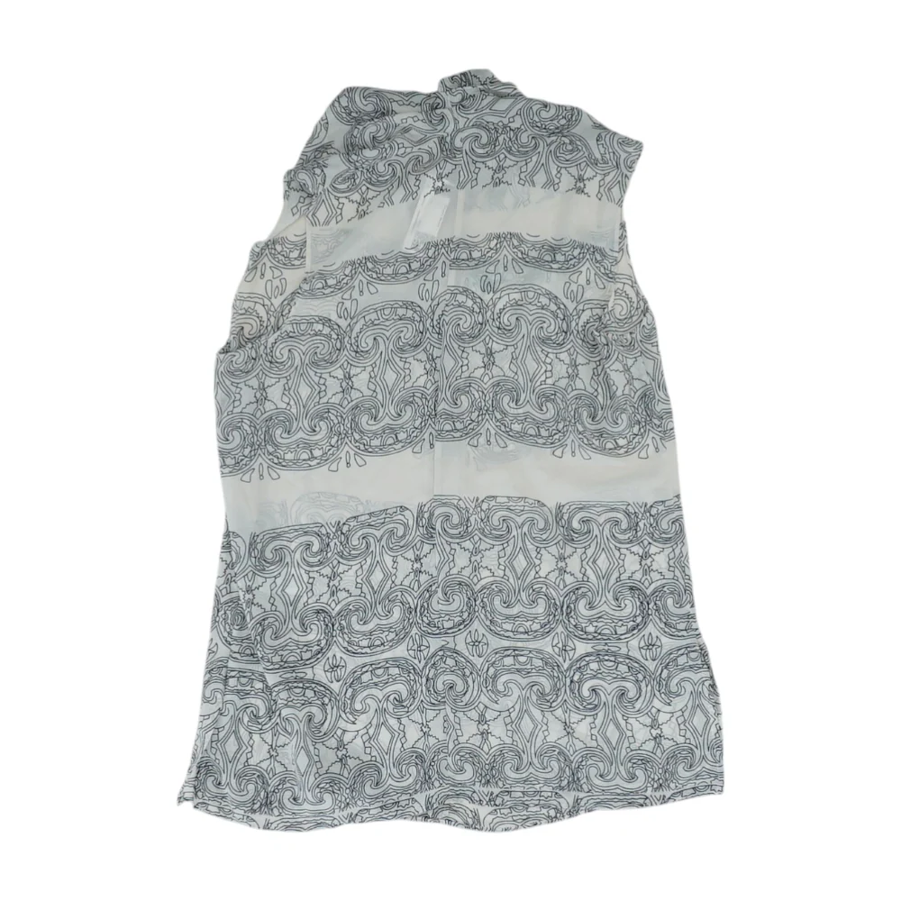 Gray Print Blouse - Image 2