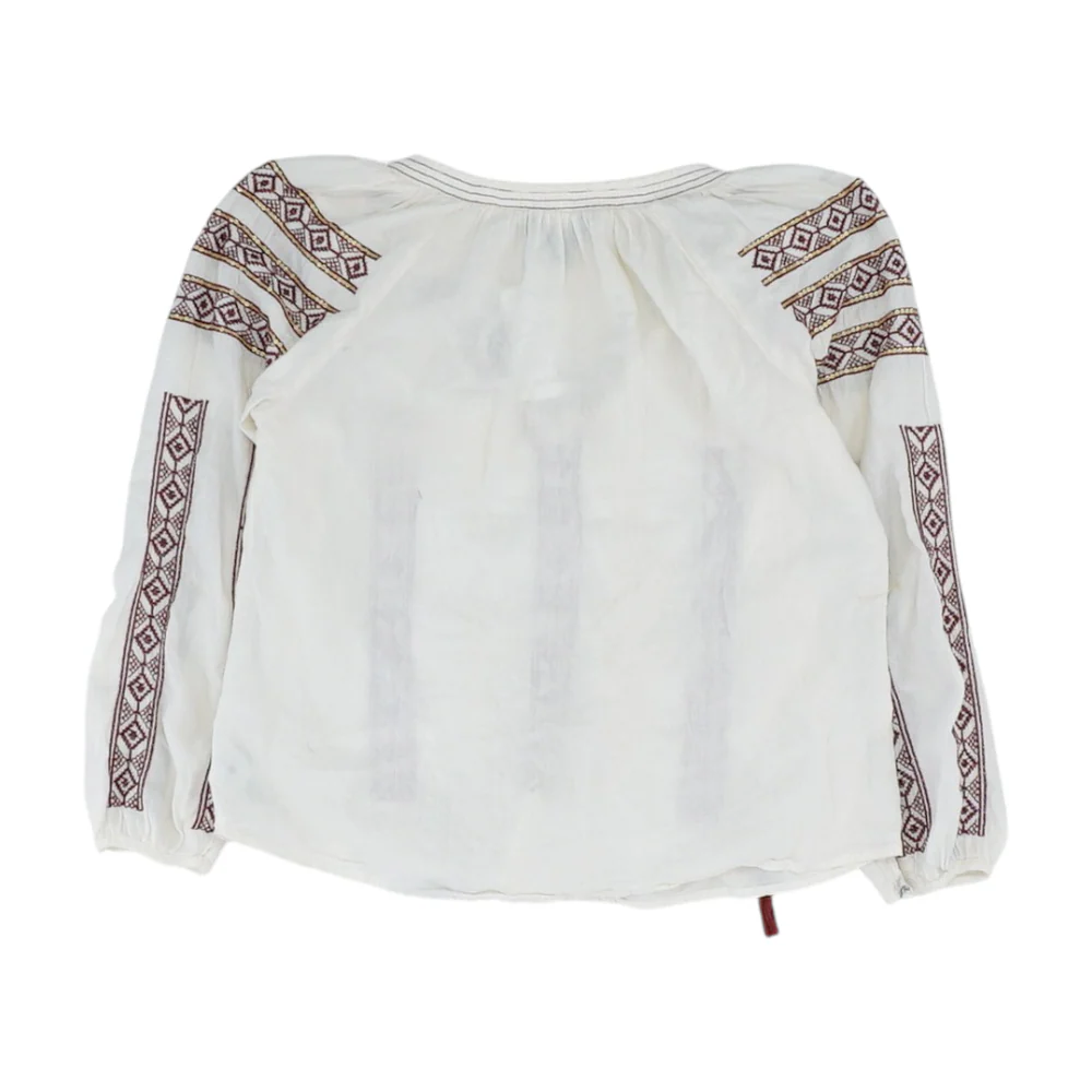 Beige Abstract Blouse - Image 2