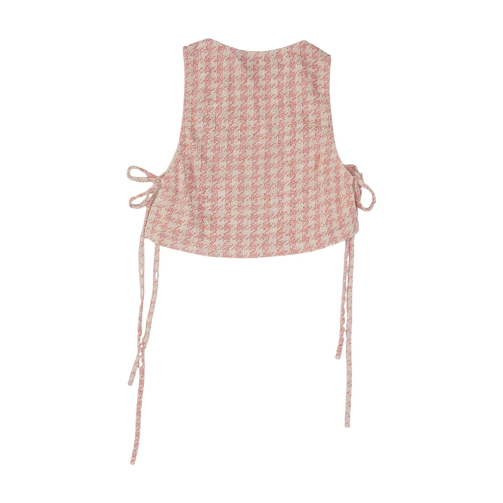 Pink Houndstooth Blouse - Image 2