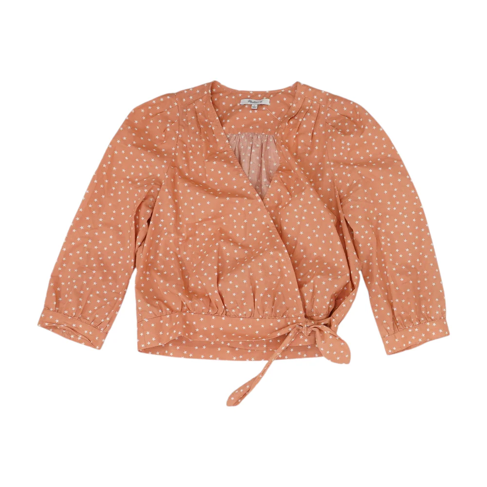 Coral Print Blouse