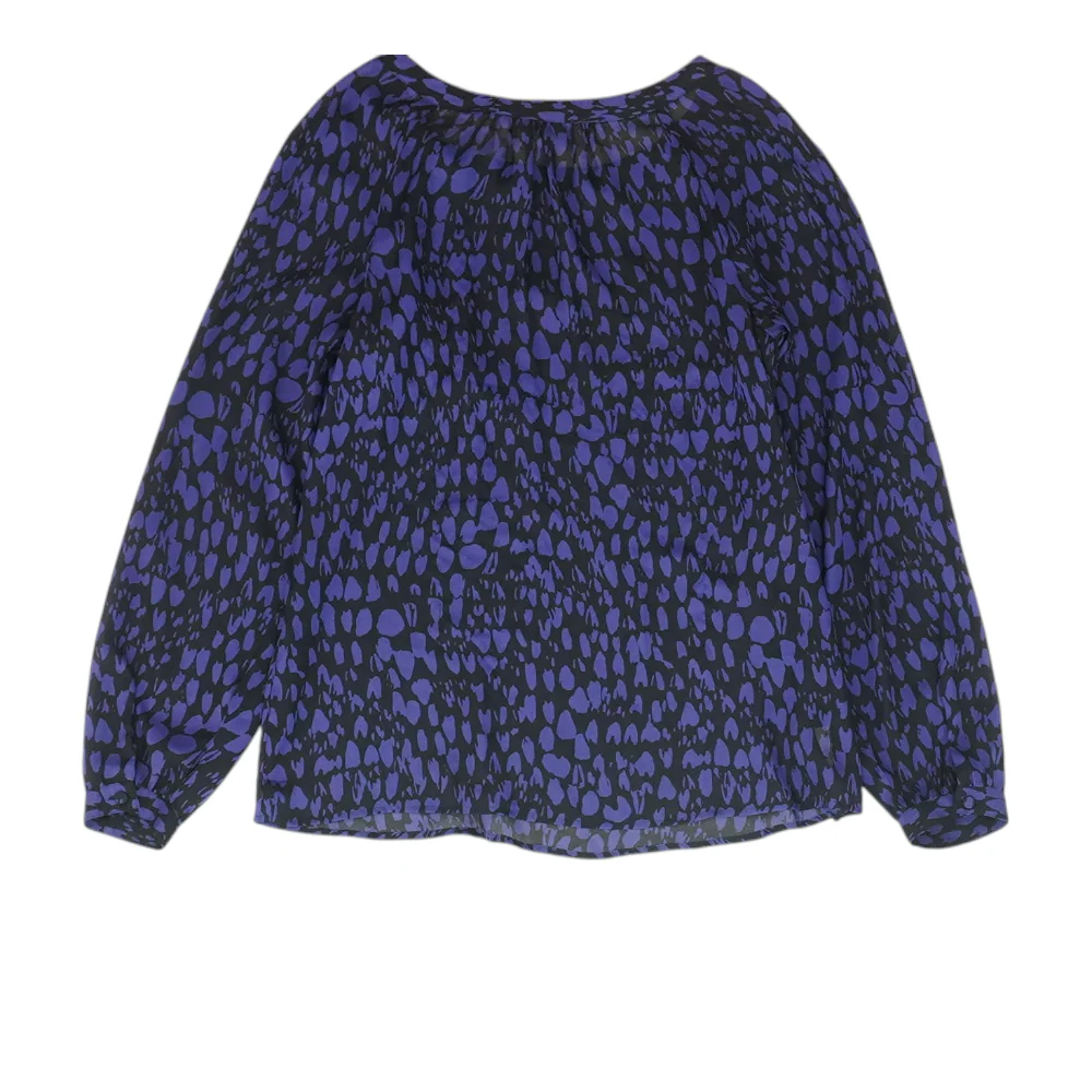 Black Animal Print Blouse - Image 2