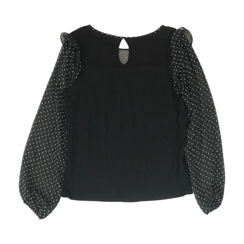 Black Polka Dot Blouse - Image 2
