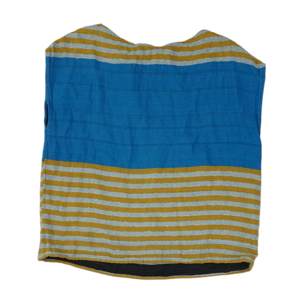 Blue Color Block Blouse - Image 2