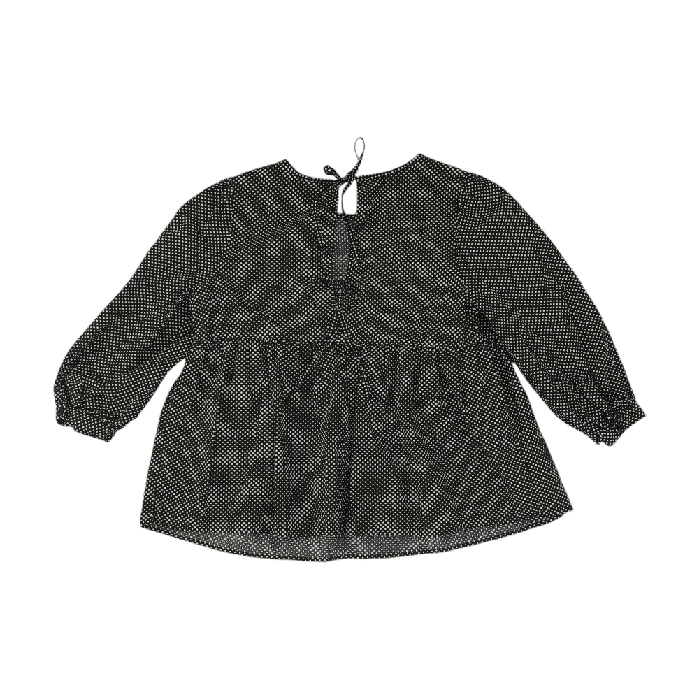 Black Polka Dot Blouse - Image 2