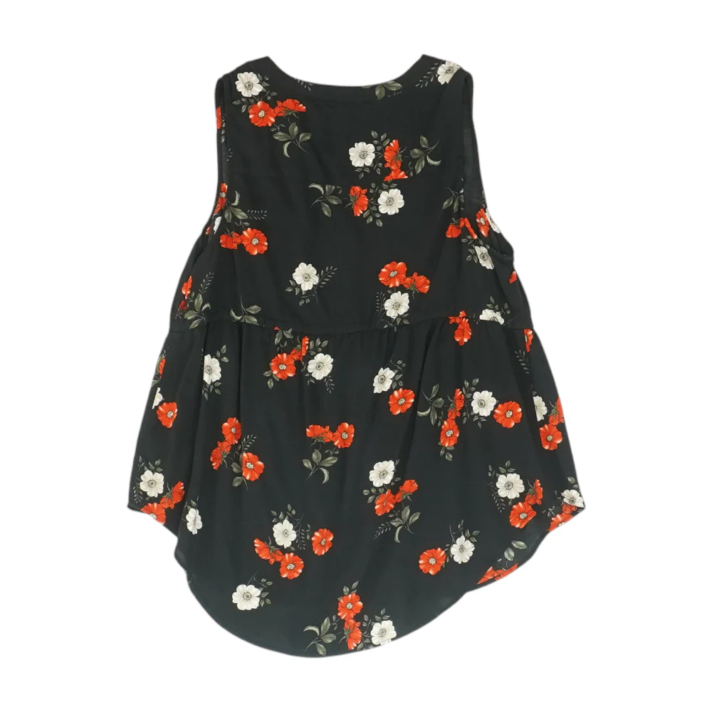 Black Floral Blouse - Image 2