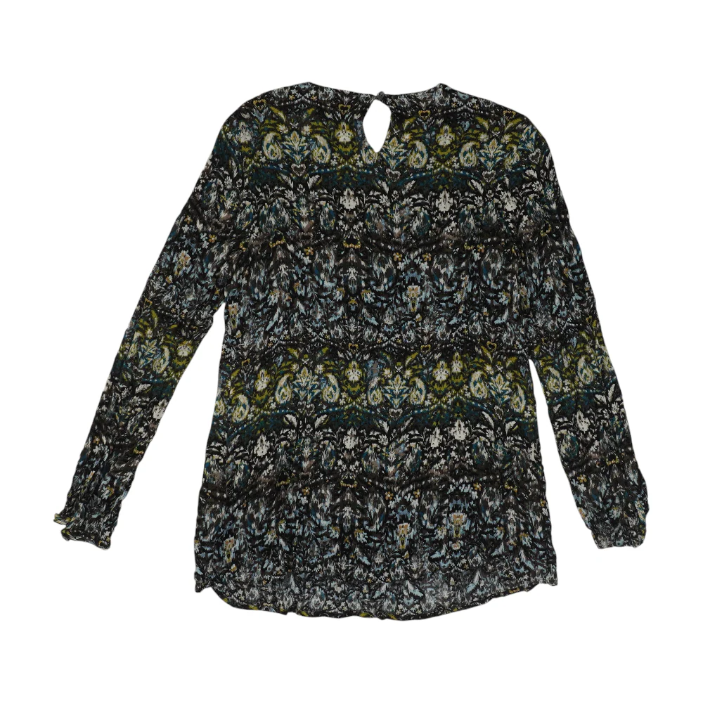 Charcoal Floral Blouse - Image 2