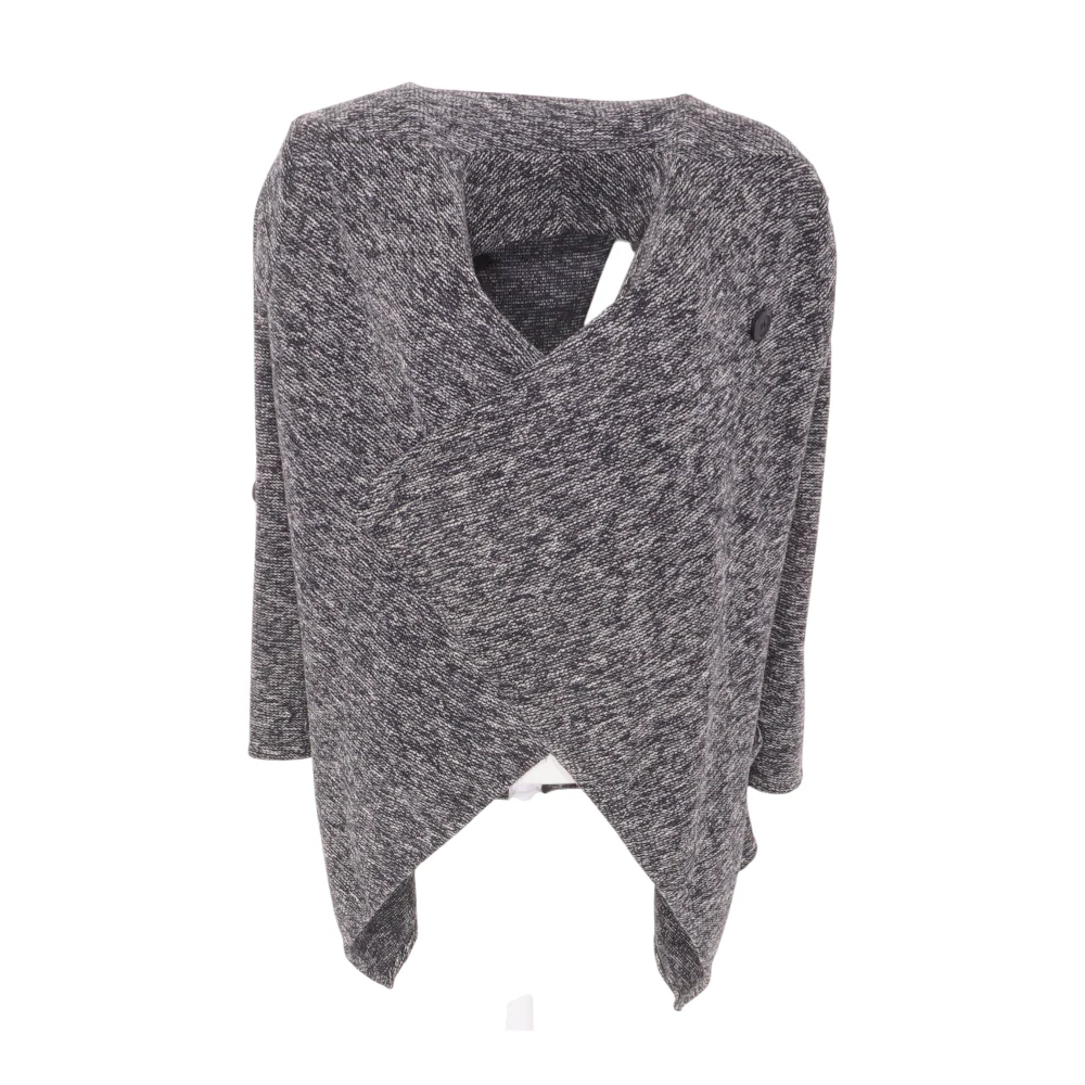 Navy Abstract Cardigan - Image 2