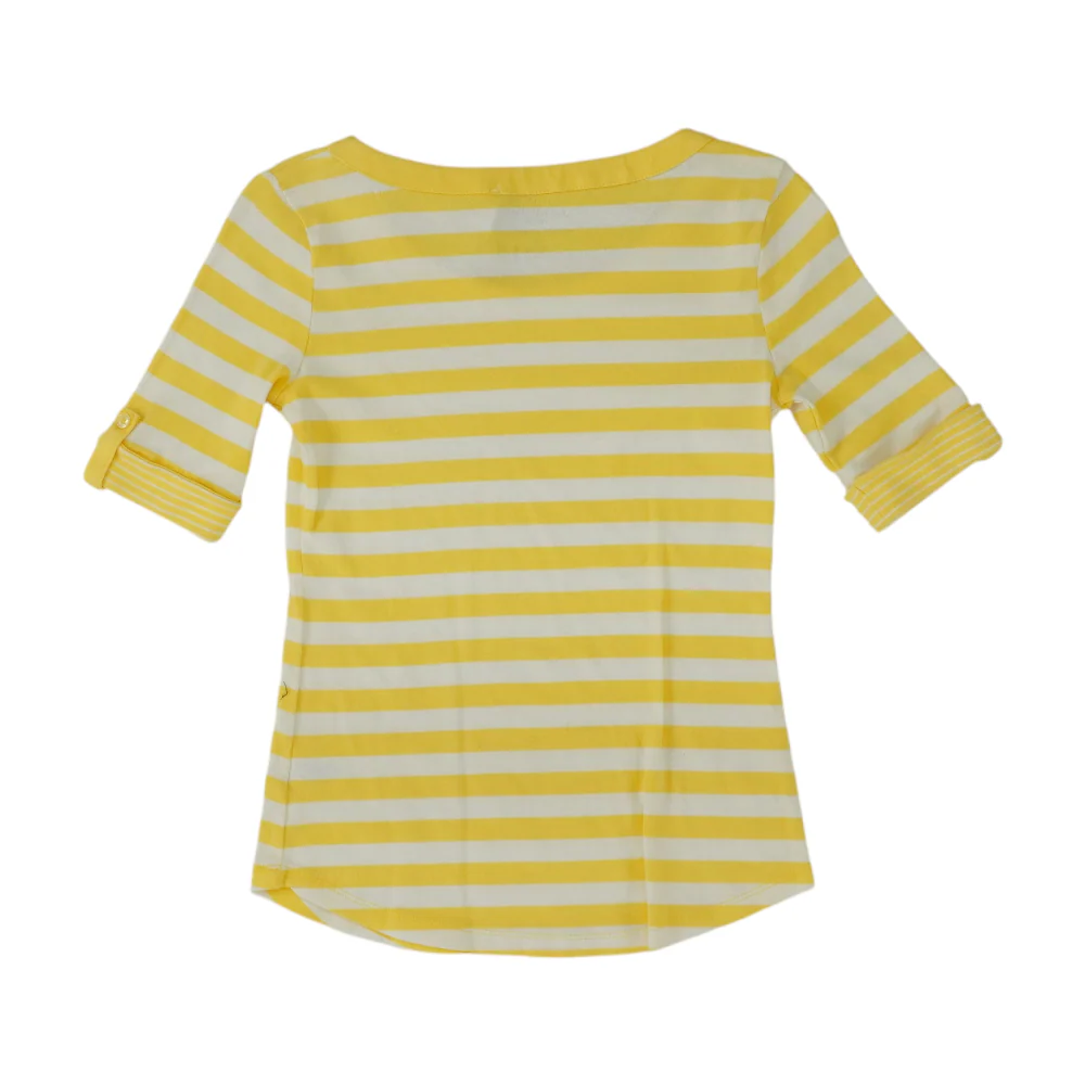 Yellow Petite Striped T-Shirt - Image 2