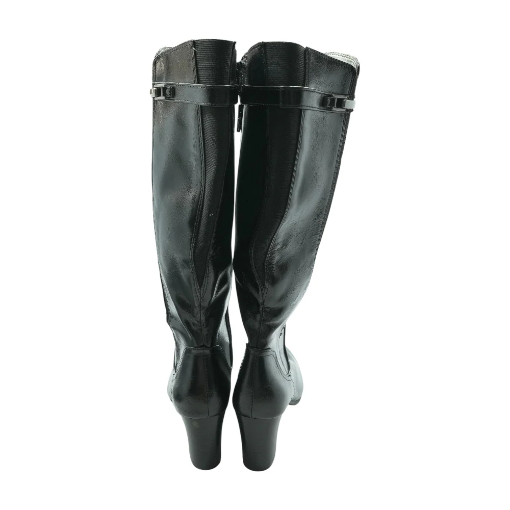 Black Knee-High Boots - Image 2