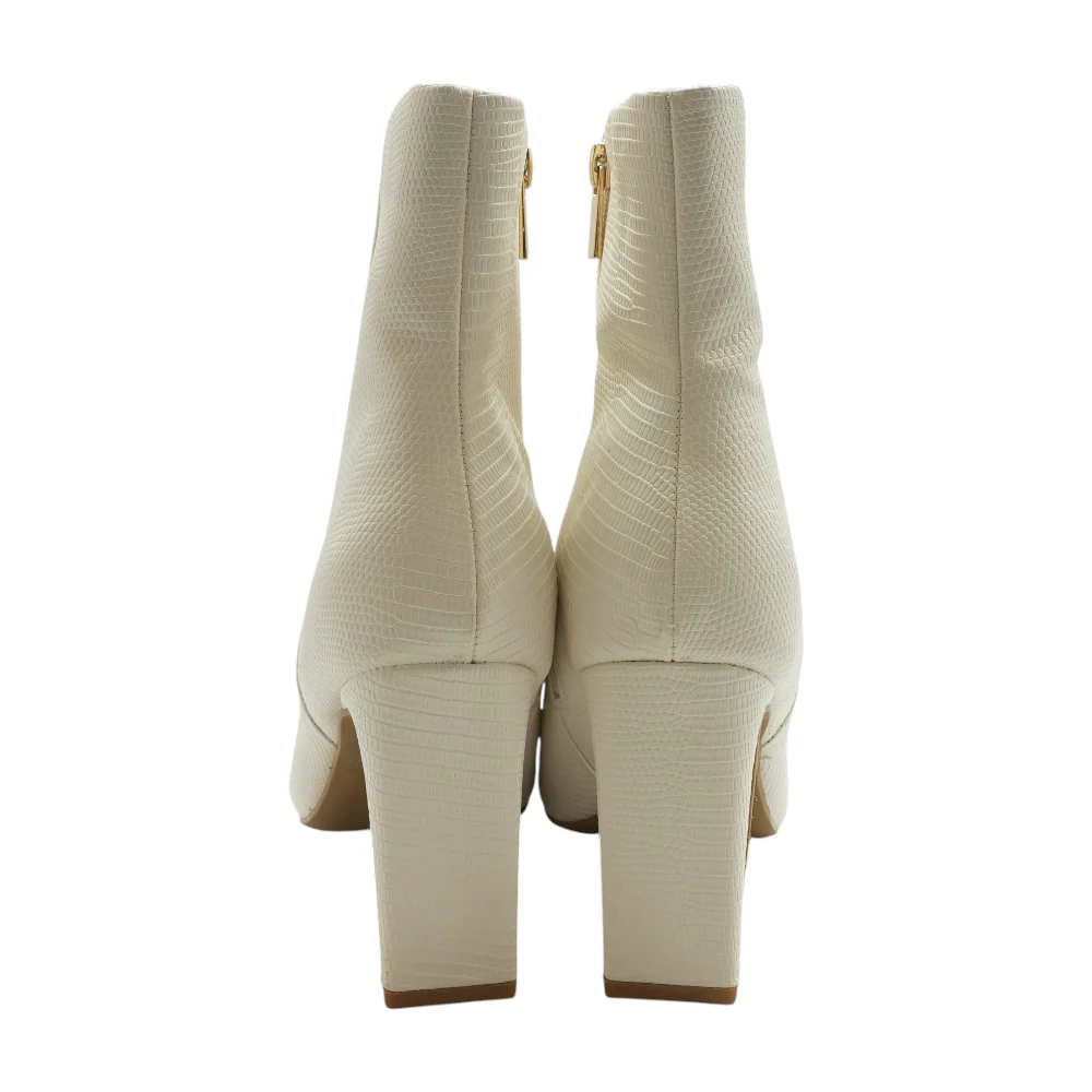 White Ankle Boots - Image 2