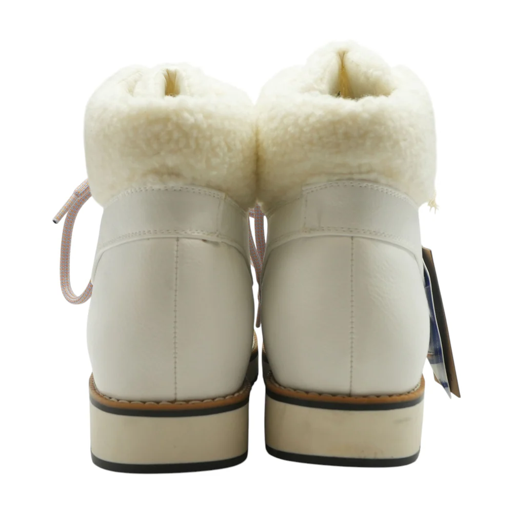 White Ankle Boots - Image 2