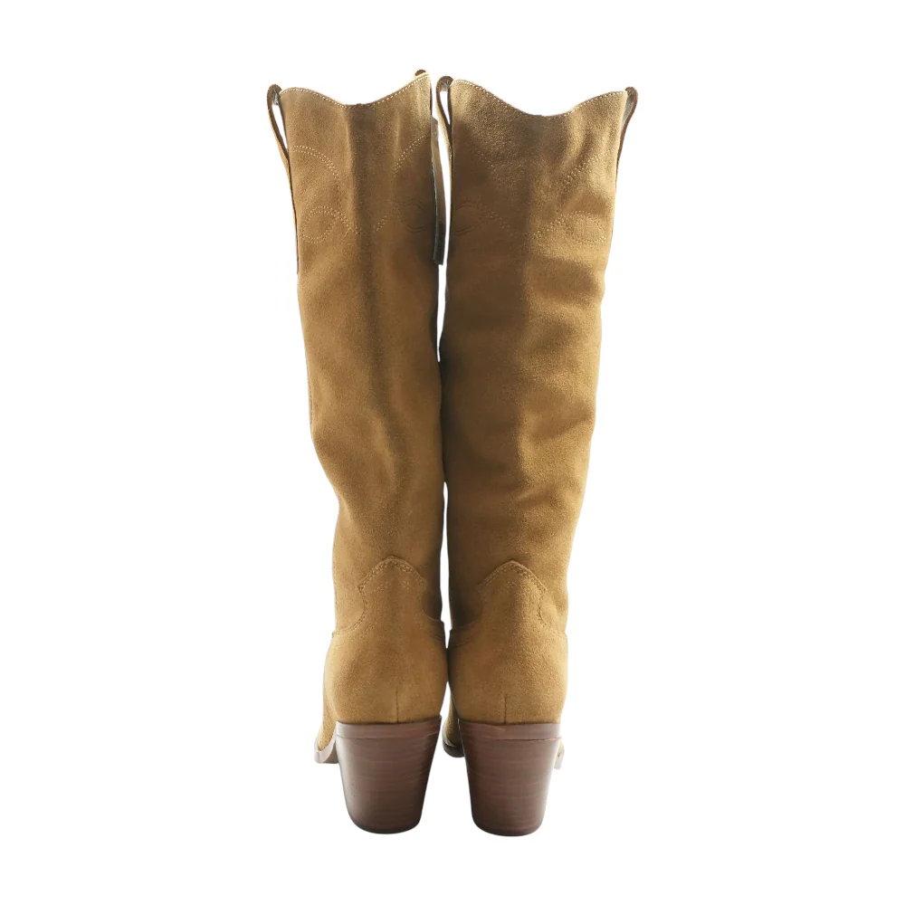 Tan Knee-High Boots - Image 2