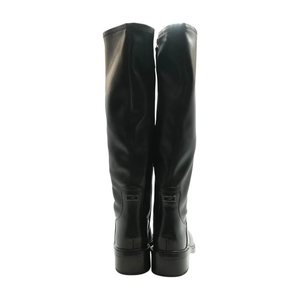 Black Knee-High Boots - Image 2