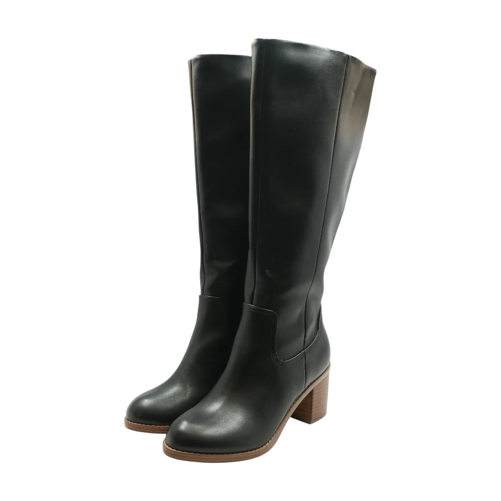 Black Knee-High Boots