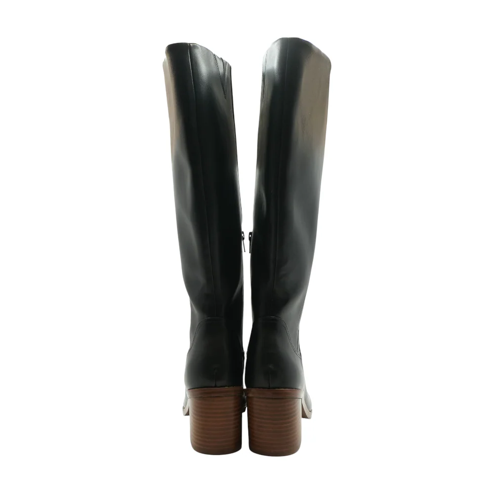 Black Knee-High Boots - Image 2