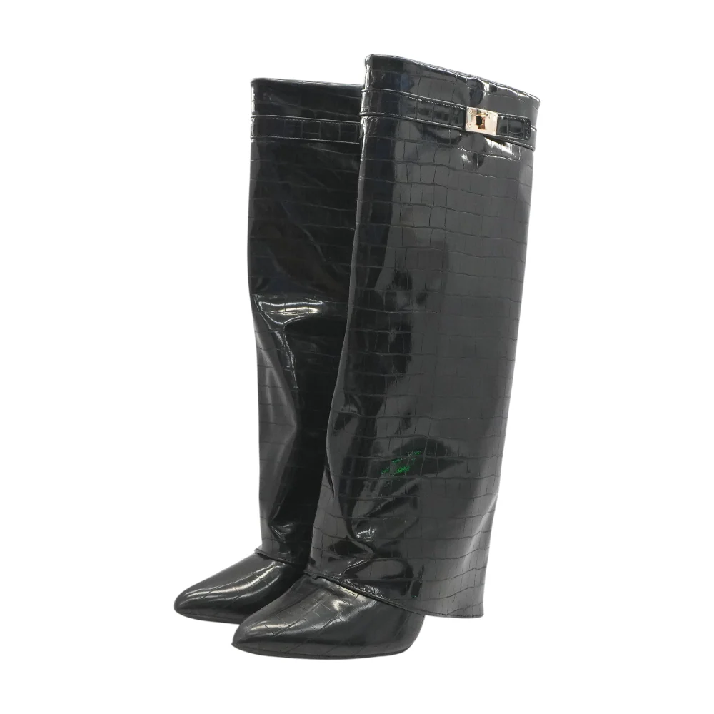 Black Knee-High Boots