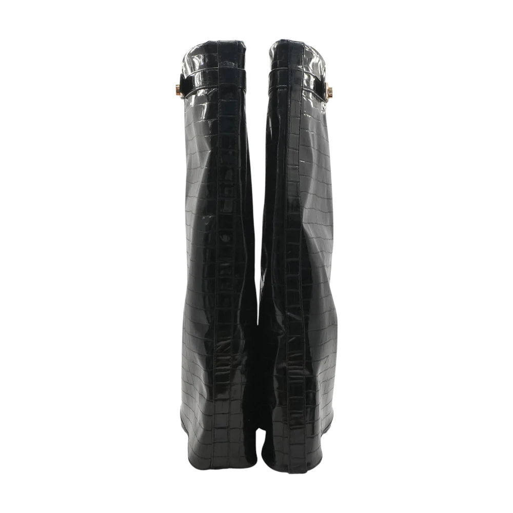 Black Knee-High Boots - Image 2
