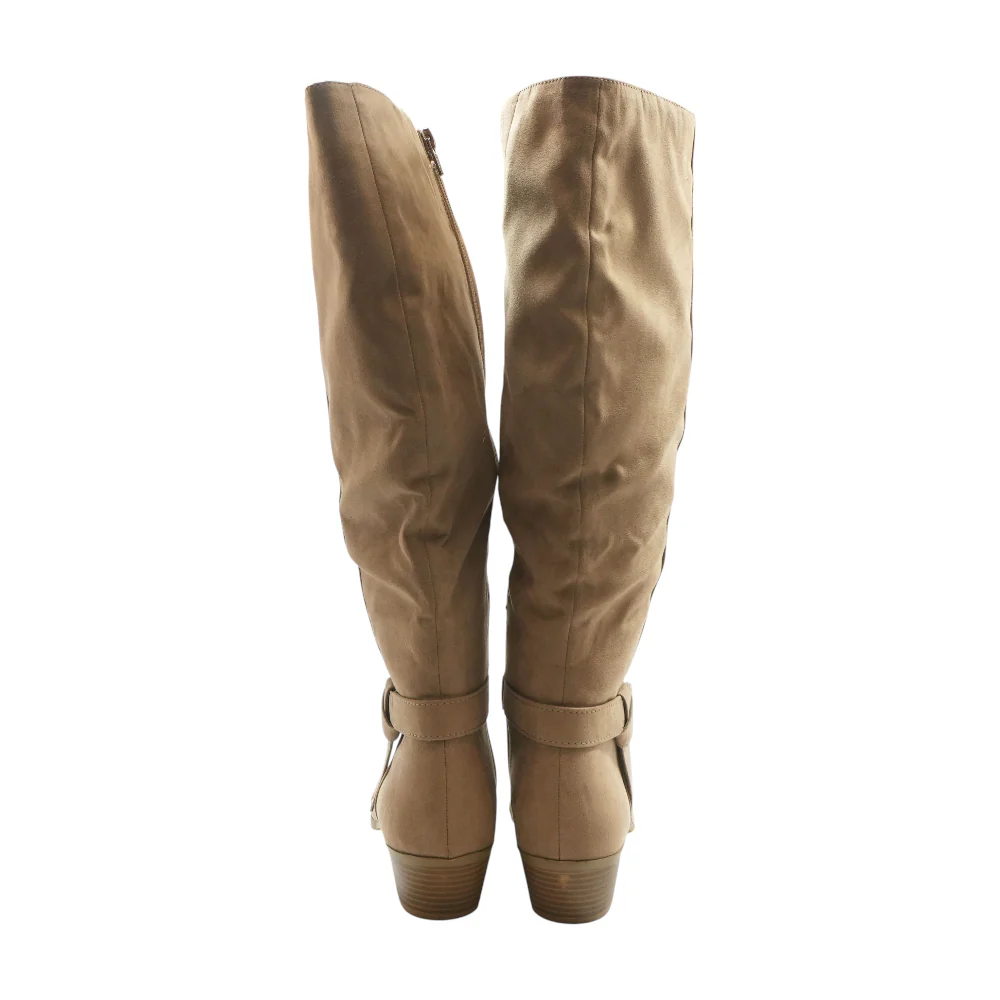 Beige Knee-High Boots - Image 2