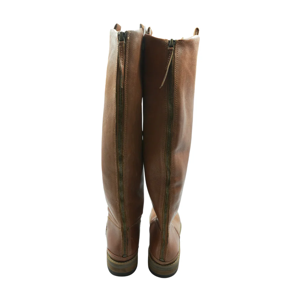 Tan Knee-High Boots - Image 2