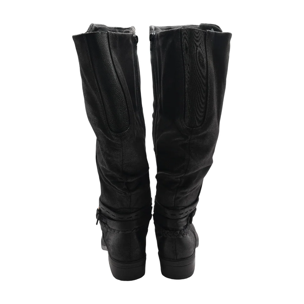 Black Knee-High Boots - Image 2