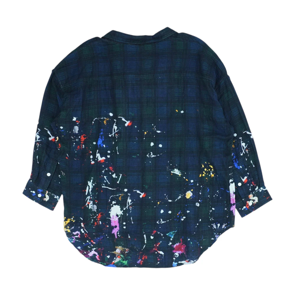 Navy Plaid Button Down - Image 2