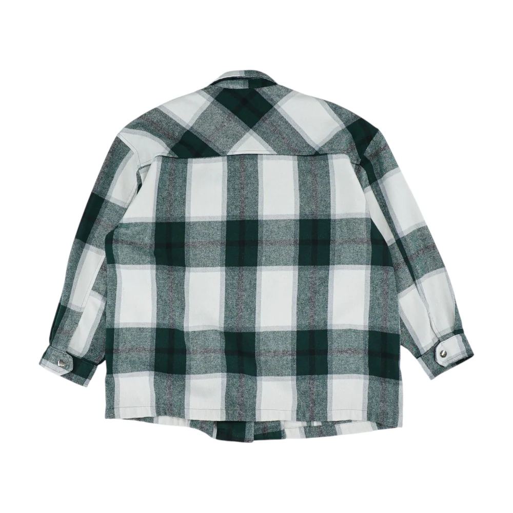 Green Check Flannel Button Down - Image 2