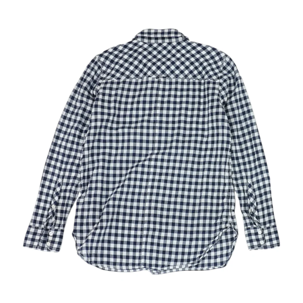 Navy Petite Check Button Down - Image 2