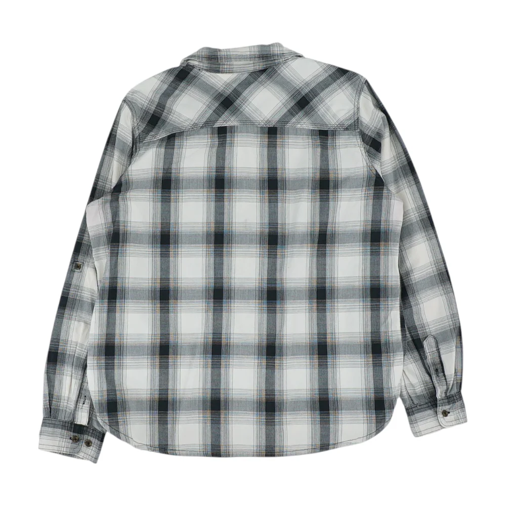 Beige Check Flannel Button Down - Image 2