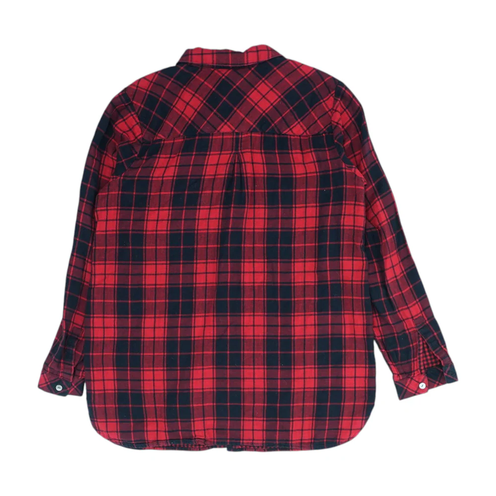 Red Plaid Flannel Button Down - Image 2