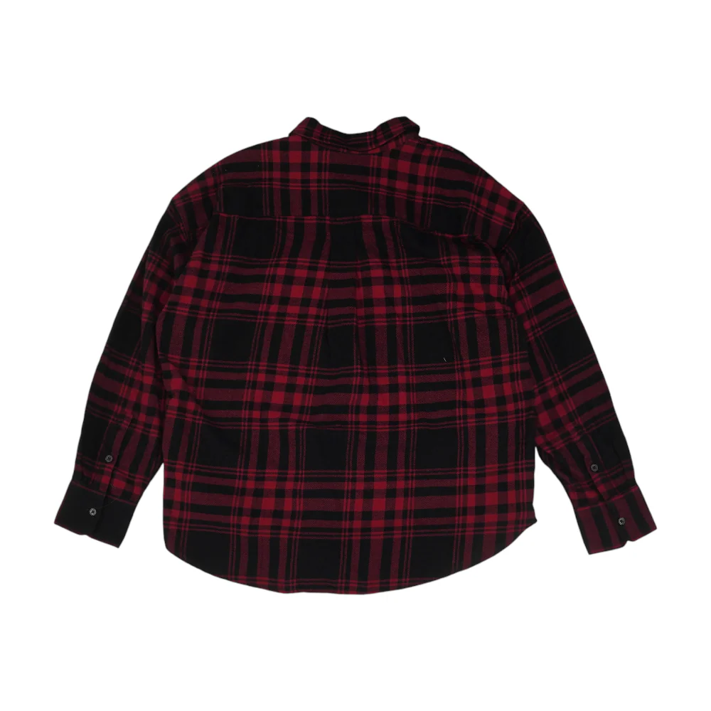 Red Plaid Flannel Button Down - Image 2