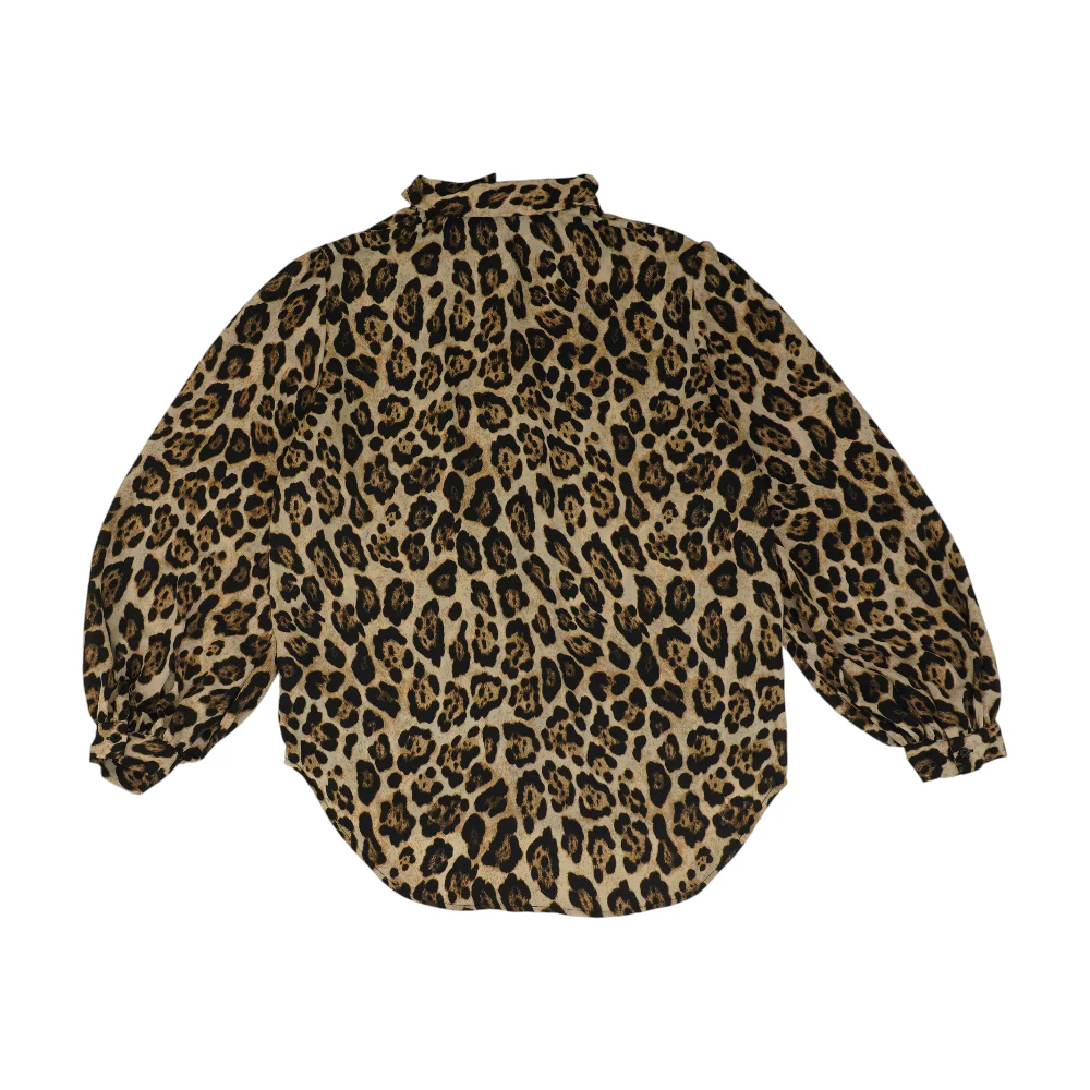 Brown Animal Print Button Down - Image 2
