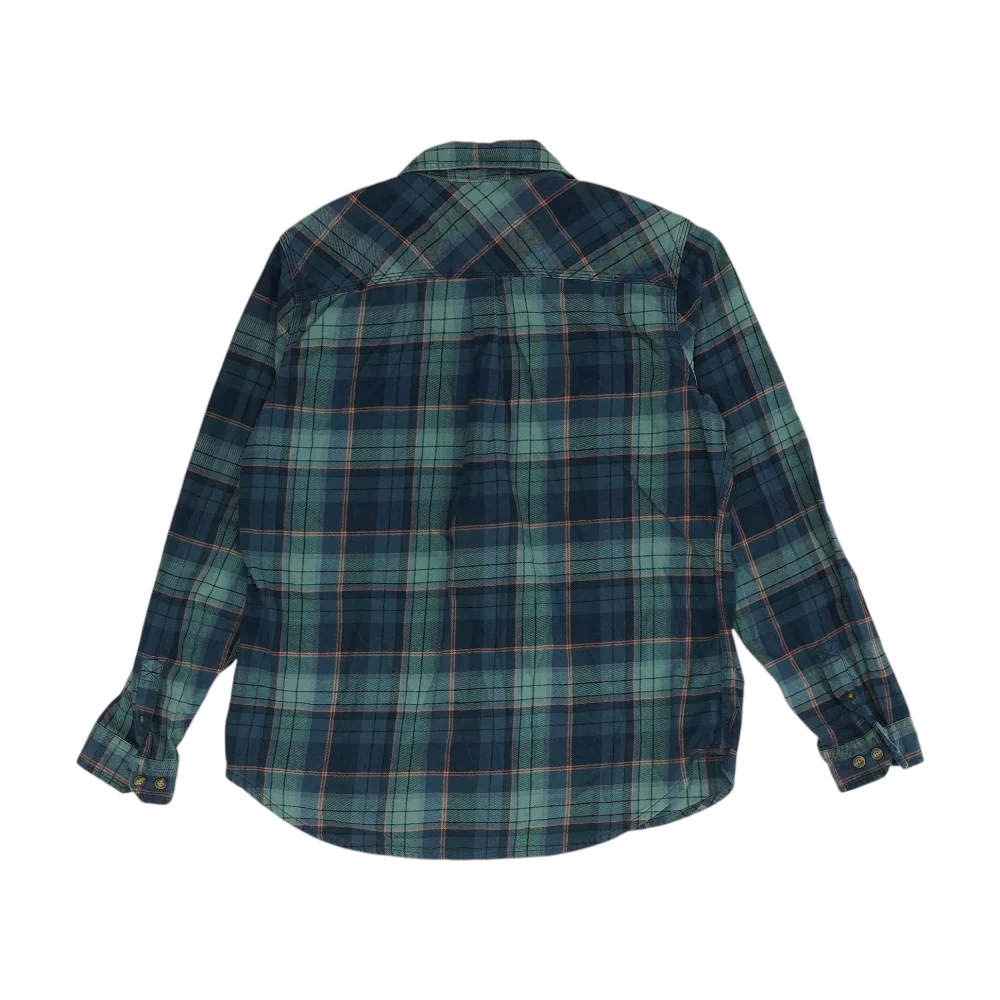 Blue Plaid Flannel Button Down - Image 2