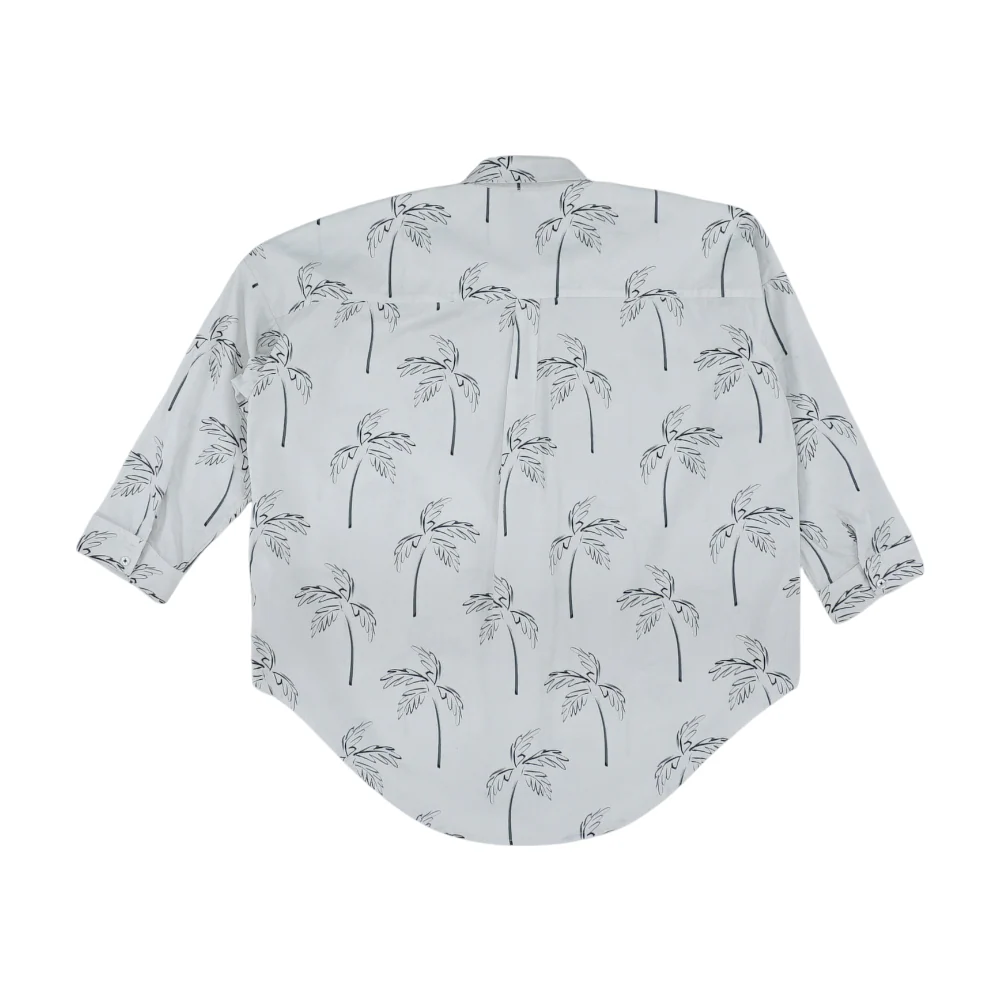 White Tropical Button Down - Image 2