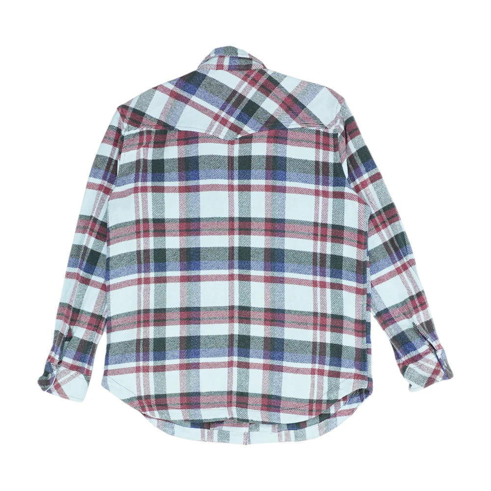 Blue Plaid Flannel Button Down - Image 2