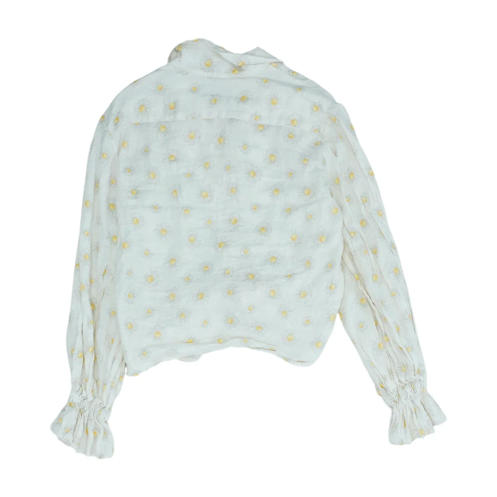 Beige Floral Button Down - Image 2